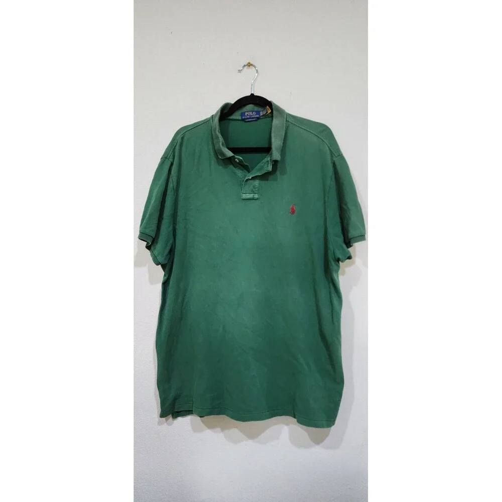Polo Ralph Lauren Short Sleeve Classic Fit Faded Forest Green Polo XXL